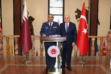 Bakan Güler, Katar Genelkurmay Başkanı Al-Nabet'i kabul etti