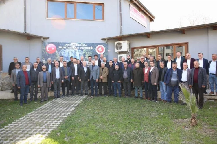 Başkan Adayı Bozbey, Mustafakemalpaşa'da muhtar derneklerini ziyaret etti