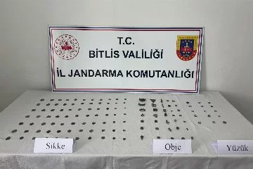 Bitlis'te çok sayıda tarihi eser ele geçirildi