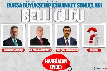 Bursa Büyükşehir için anket sonuçları belli oldu! Hangi aday önde?