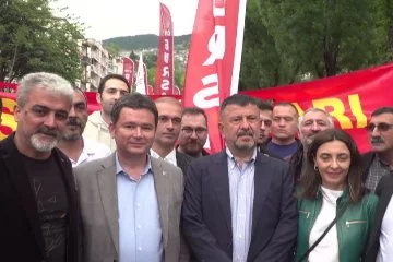 Bursa'da Aydın 1 Mayıs'ı emekçilere birlikte kutladı