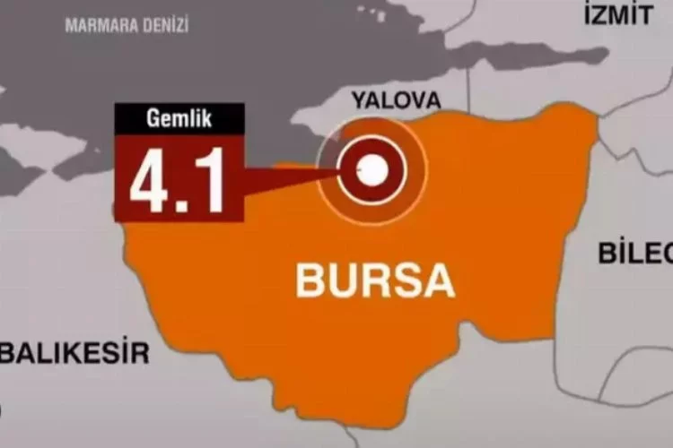 Bursa'daki deprem, kent merkezinde de hissedildi