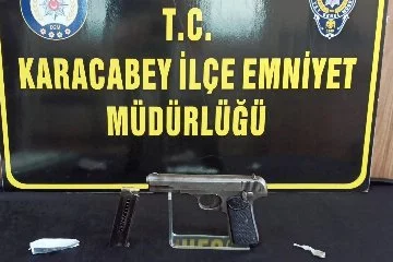 Bursa Karacabey'de şüpheli araca polis şoku