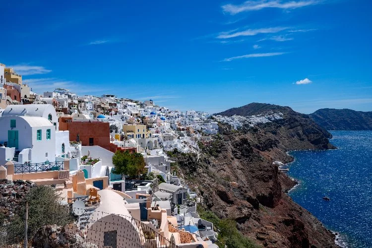 Dünyanın en ünlü adalarından; Yunanistan'ın Santorini Adası