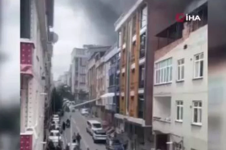 İstanbul Esenyurt'ta 4 katlı binada yangın!