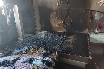 Mardin'de ev yangını paniğe neden oldu