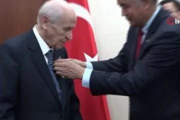 MHP lideri Bahçeli, TÜRKSOY heyetini kabul etti