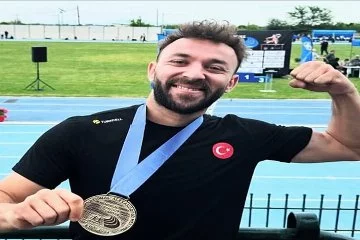 Milli atlet Necati Er altın madalya kazandı