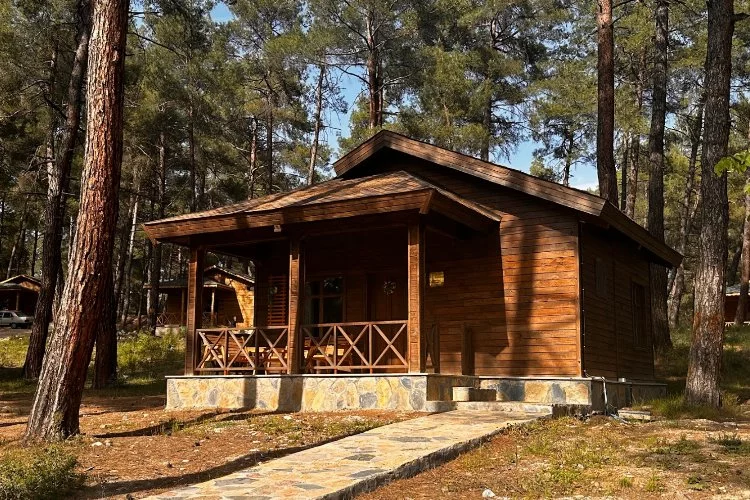 Orhaneli bungalov evleri tatilcilerin gözdesi haline geldi