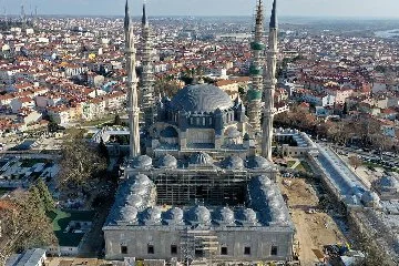 Selimiye Camii'ndeki çalışmaların gelecek yıl bitmesi planlanıyor