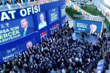 Bursa'da Başkan Aktaş’ın seçim irtibat ofisi açıldı